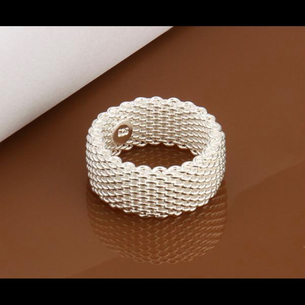 Silver Mesh Ring